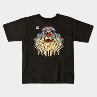 Scary Clown Claus Kids T-Shirt